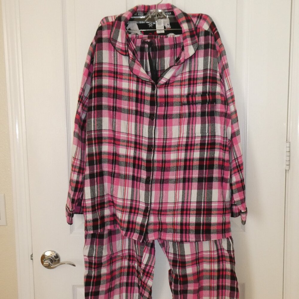 Joe Boxer Women’s Flannel Plaid Pajamas Set Size 2X